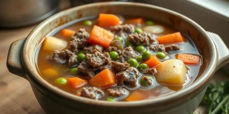 Sopa de carne moída com legumes: receita prática que aquece o corpo e o coração