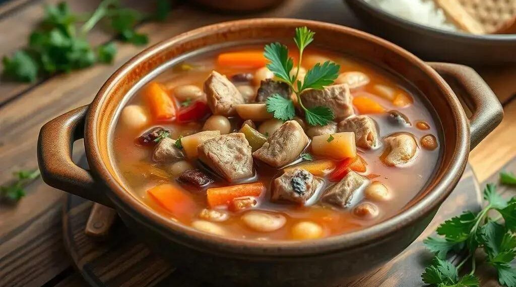 Sopa de feijão com legumes e carne: receita que aquece o corpo e a alma