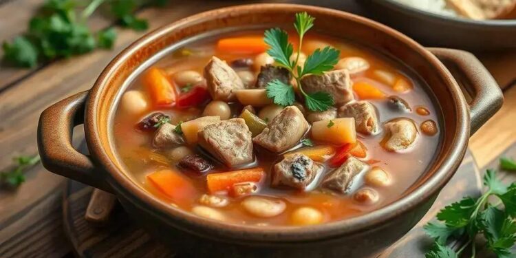 Sopa de feijão com legumes e carne: receita que aquece o corpo e a alma