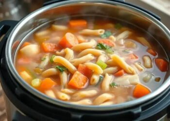 Sopa de legumes com macarrão na panela de pressão: receita prática e nutritiva