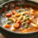 Sopa de legumes com macarrão simples: receita caseira que aquece a alma