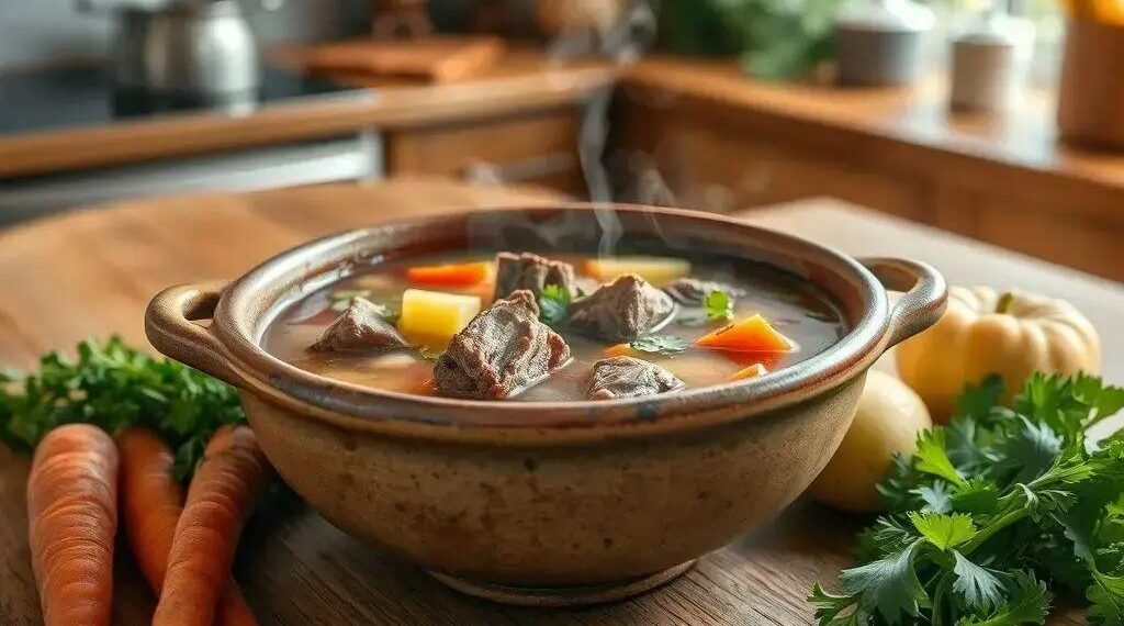 Sopa de legumes com músculo: o segredo para uma refeição nutritiva e reconfortante