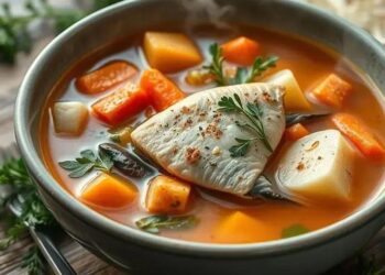 Sopa de legumes com peixe: receita nutritiva que aquece o corpo e a alma