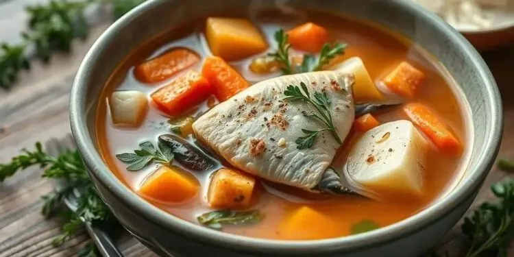 Sopa de legumes com peixe: receita nutritiva que aquece o corpo e a alma