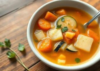 Sopa de legumes para bebe de 6 meses: receita nutritiva e segura