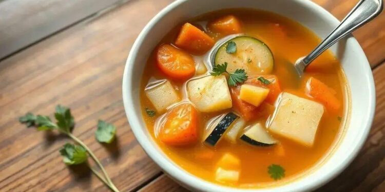 Sopa de legumes para bebe de 6 meses: receita nutritiva e segura