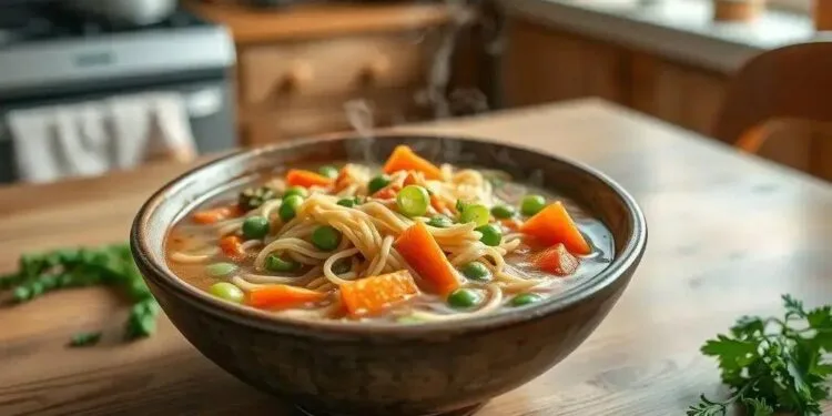 Sopa de macarrão com legumes: receita que aquece o coração em dias frios