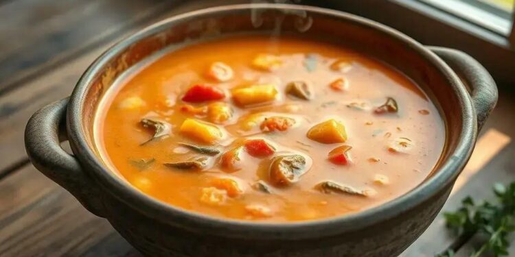 Sopa de mandioquinha com legumes: receita cremosa que aquece o coração