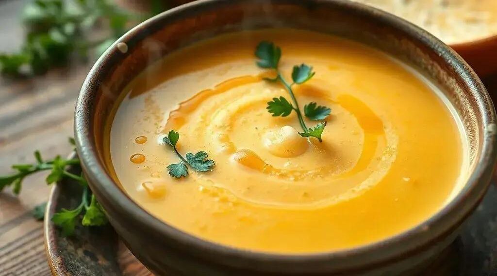 Sopa de mandioquinha cremosa: o segredo para um jantar reconfortante em 30 minutos