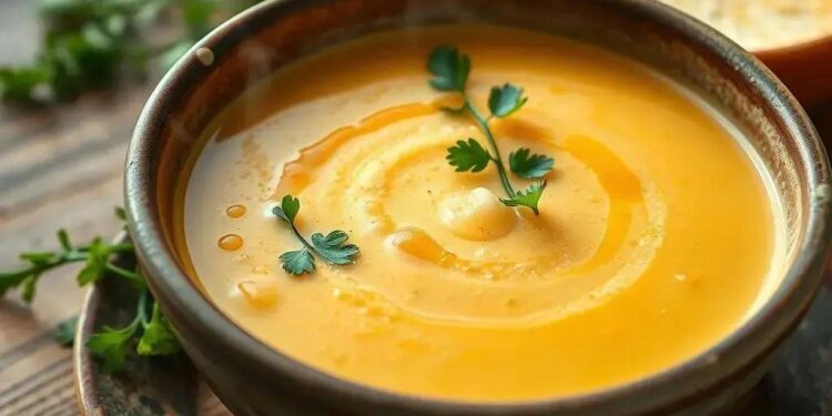 Sopa de mandioquinha cremosa: o segredo para um jantar reconfortante em 30 minutos