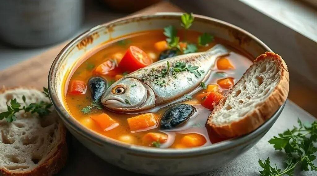 Sopa de peixe com legumes: receita fácil que aquece o coração