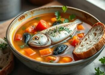 Sopa de peixe com legumes: receita fácil que aquece o coração