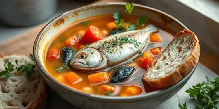 Sopa de peixe com legumes: receita fácil que aquece o coração