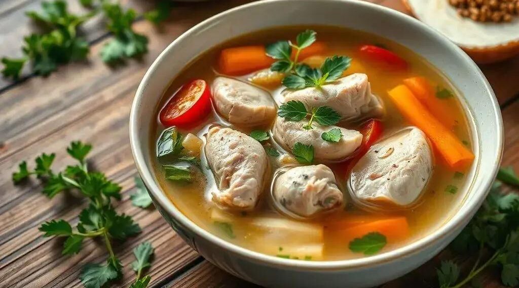 Sopa fitness de frango: receita que emagrece e fortalece o corpo