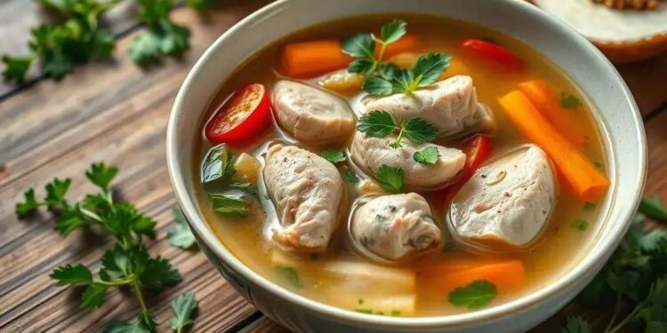 Sopa fitness de frango: receita que emagrece e fortalece o corpo