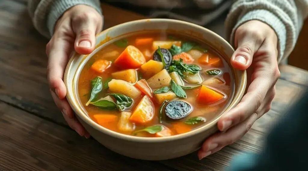 Sopa fortificante para idosos: receitas nutritivas que fazem a diferença