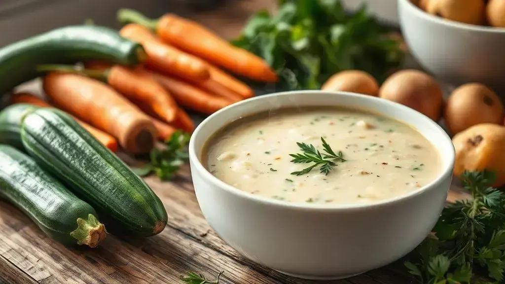 Sopas cremosas com ingredientes que você tem em casa