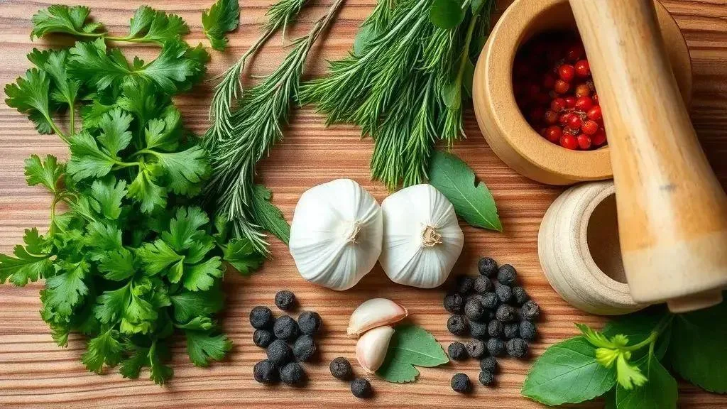 Temperos e ervas que realçam o sabor